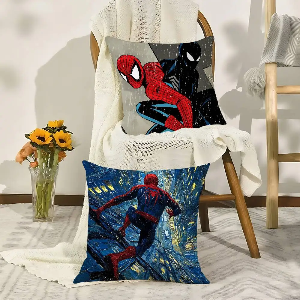 Fashion S-spider Man-S Throw Pillow Covers Pattern Cushion Cover Suitable For Sofa Bedroom Car Pillow Cover