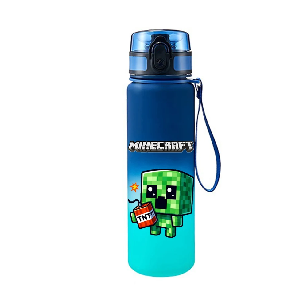 Sanded Black Blue Pixel Style Water Cup Wholesal Portable Plastic Cup Drinking Outdoor Office Party Large Capacity Bottle Gift view 4