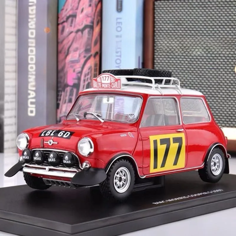 

1:18 Morris Mini Cooper MK1 Модель гоночного автомобиля из раллийного сплава, литая под давлением металлическая гусеница, модель внедорожника, моделирование, детская игрушка в подарок