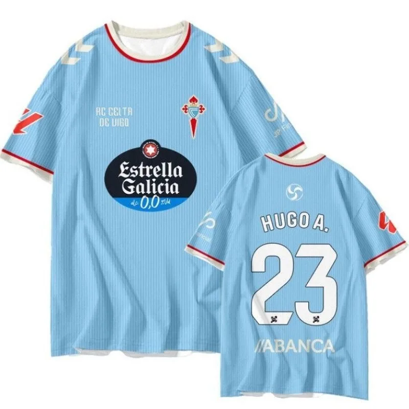 26-27 Saison Royal Vigo Celta Fan Fußballtrikot 3D-Druck Familienstil Schnelltrocknendes Trainings-Sportshirt mit kurzen Ärmeln – Detail 10