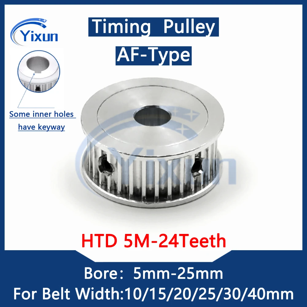 

HTD 5M Timing Pulley 24 Teeth Bore 5mm-25mm For Belt Width 10mm-40mm HTD 5M 24Teeth Keyway Synchronous Wheel 5M Drive Belt Gear