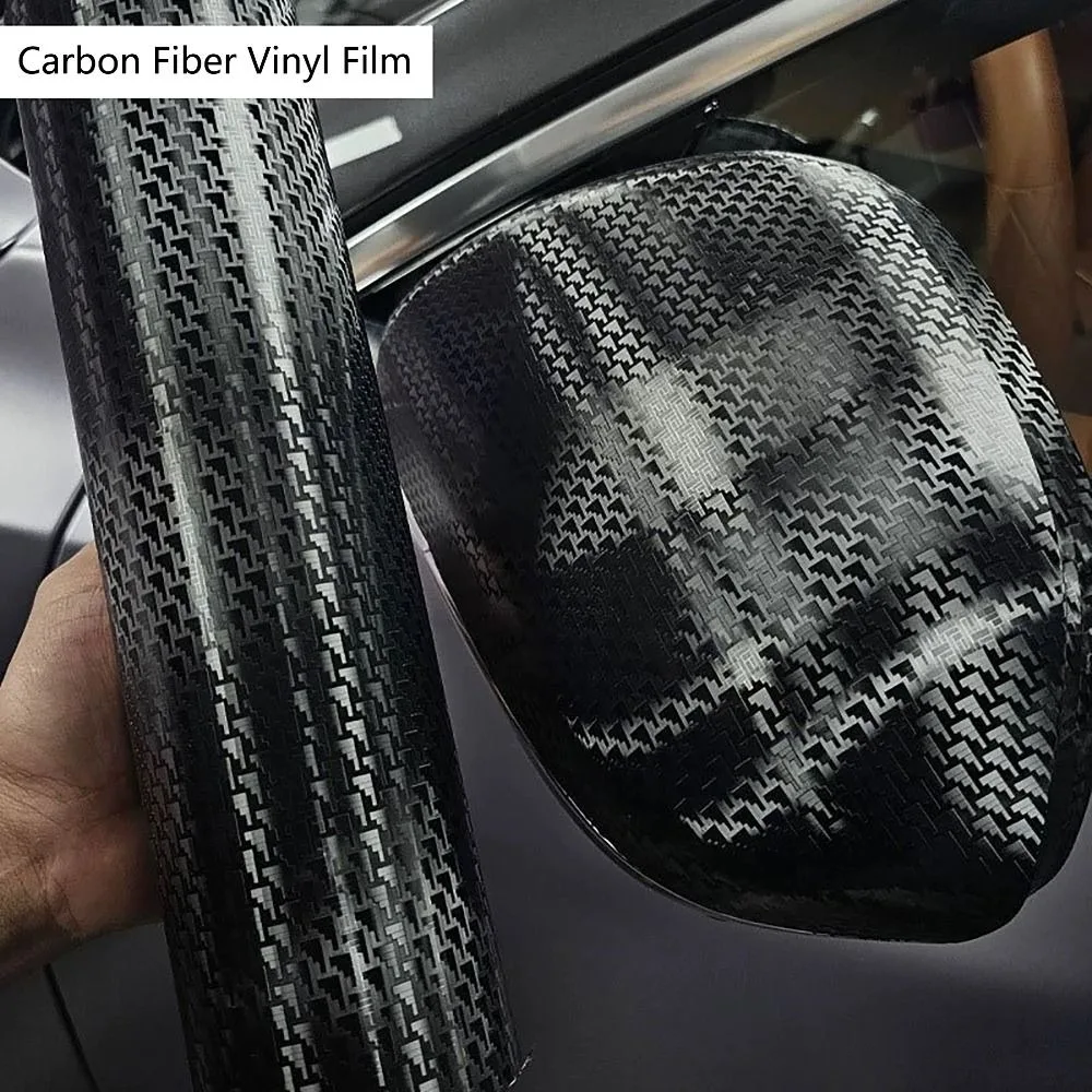 

30CM*100CM Carbon Fiber Vinyl Film 3D Effect High Gloss Motorcycle Body Stickers Forged Carbon Fiber Car Interior Sticker