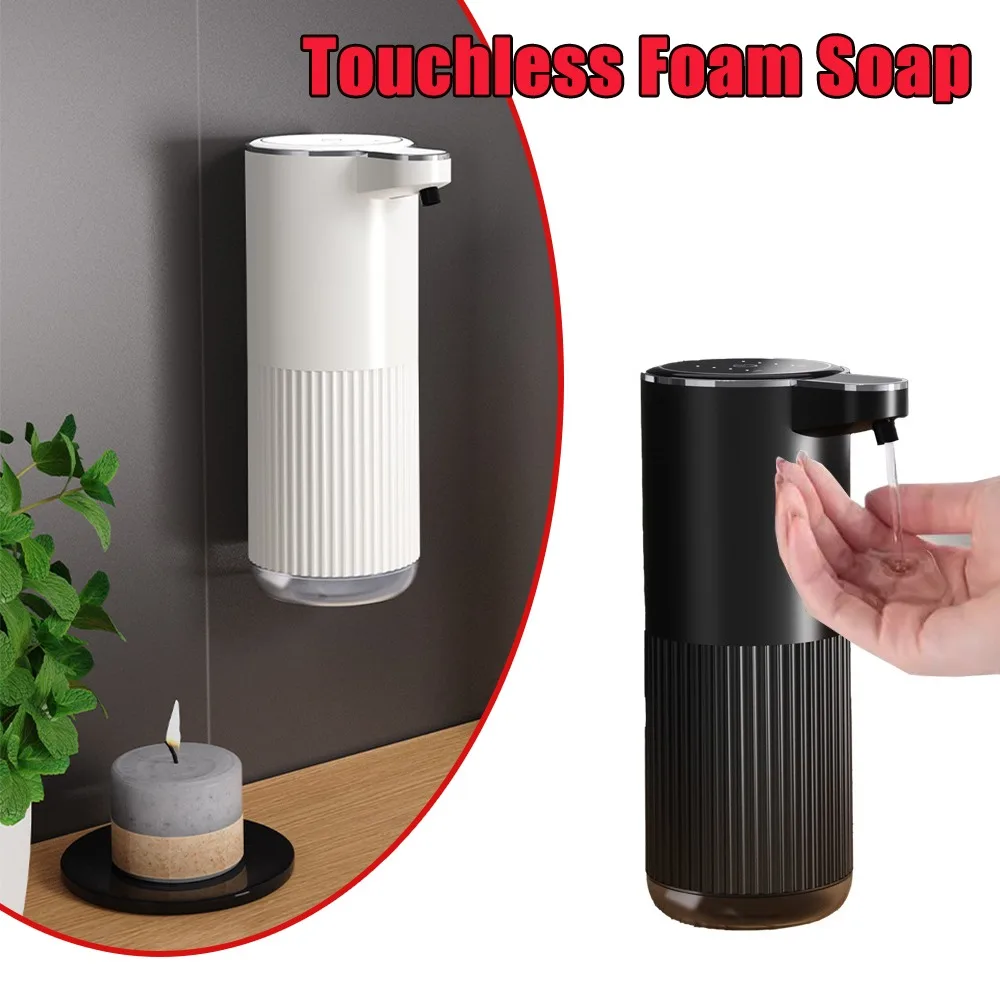 

Touchless Automatic Foam Soap Dispenser Wall Mounted Liquid Hand Soap for Kitchen Bathroom Dish Soap High Capacity Waterproof