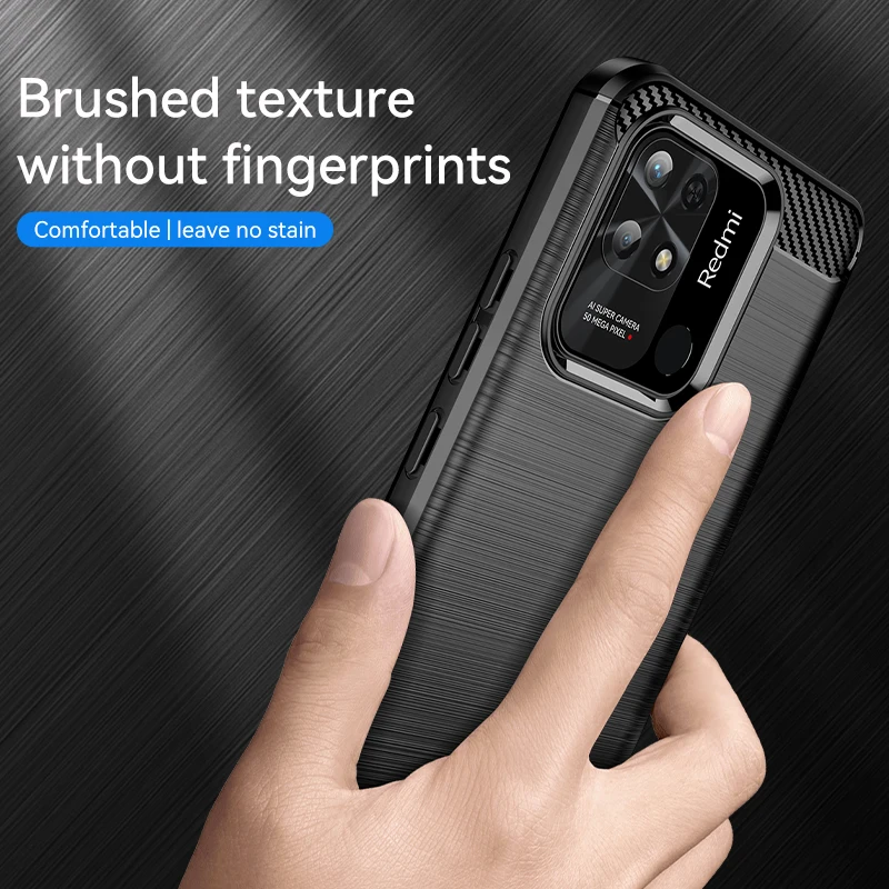 For Xiaomi Redmi 10C Case Cover for Redmi 10C 10 10A 9A 9C 9 9T Case Bumper Soft Silicone Armor Rubber Cover For Redmi 10C Cover