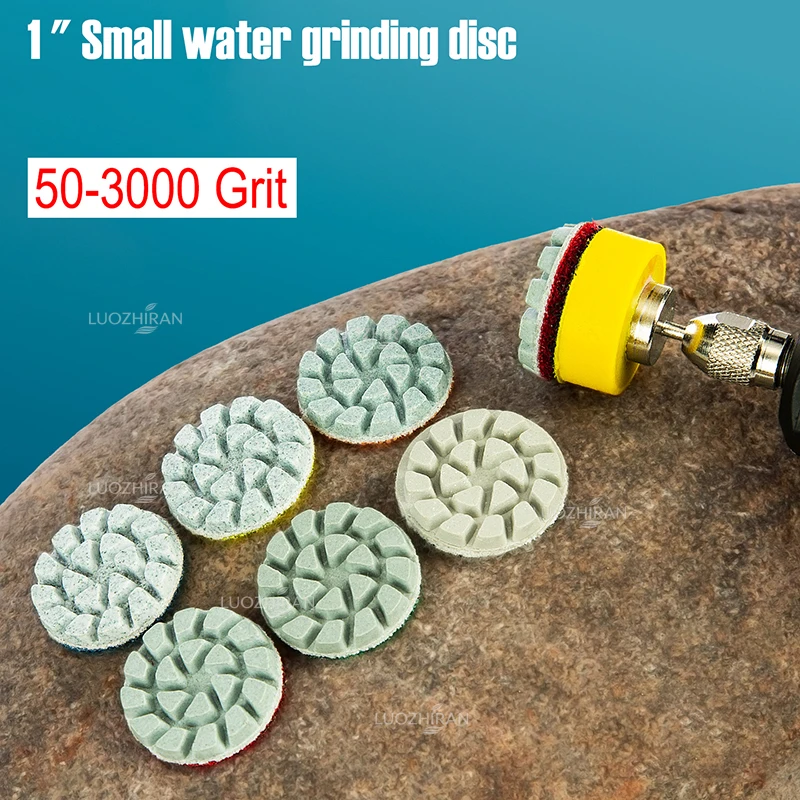 25 mm Diamant-Polierpads, 1 Zoll Nass-Trocken-Schleifscheiben für Stein, Jade, Granit, Marmor, Schleifklinge, Elektrowerkzeug-Zubehör – Detail 1