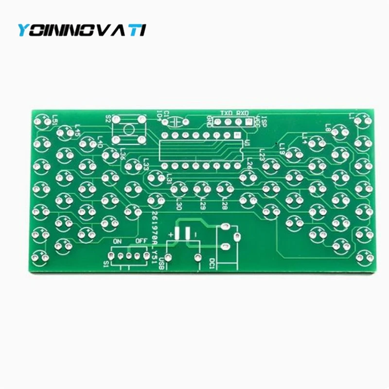 LED Electronic Hourglass DIY Electronic Kit 5V Light-emitting Diode Fun Welding Electronic DIY Skills Training Accessories