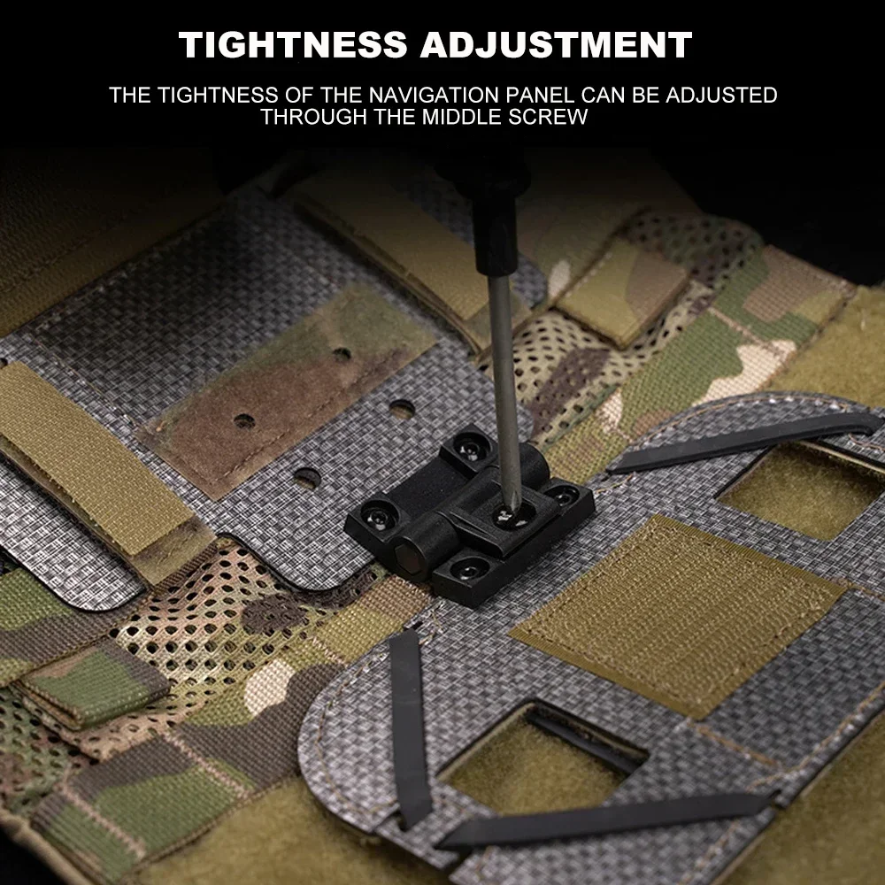 Hunting Vest Chest Phone Navigation Board Molle Pouch Chest Rig Phone Holder Foldable Outdoor Map Case Airsoft Gear