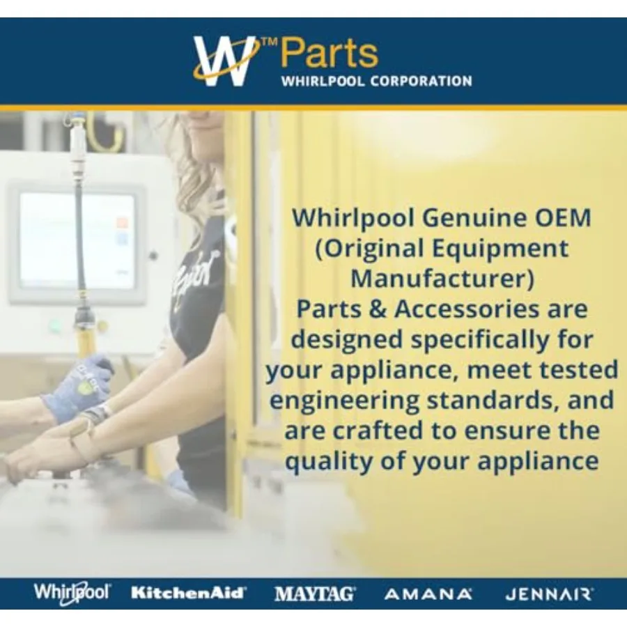 دوامة W11026785 حقيقية OEM تحميل علوي محرك غسالة محرك الجمعية استبدال جزء لآلات الغسيل عالية الكفاءة كومبا #5