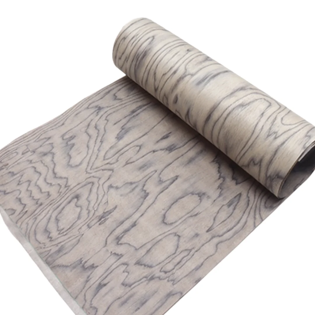 Thick:0.5mm Size:2.5x0.58meter Gray Cloud Tech Wood Veneer Sheet Wardrobe Door Home Wall Furniture Refinishing Decoration