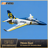 Fms 70mm Viper V2 Model Ducted Fan RC Airplane Remote Control Electric Aircraft Model Assembled Foam Machine Fixed Wing EDF Jet