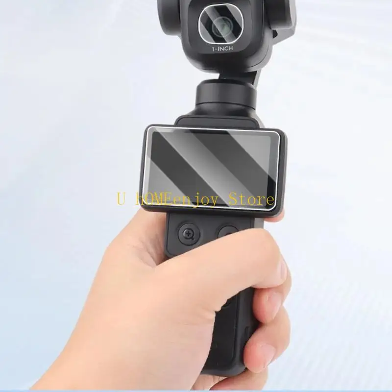 B0KF Camera Screen Lens Film for Pocket 4Pro, Thin Glass Layer for Daily Carry Use with Wipes Guide Strips and Dust Sheets