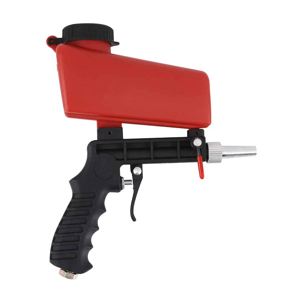 90psi Gravity Sandblasting Gun Handheld Adjustable Sand Removal Blasting Machine for Removal Paint Rust Corrosion Scale