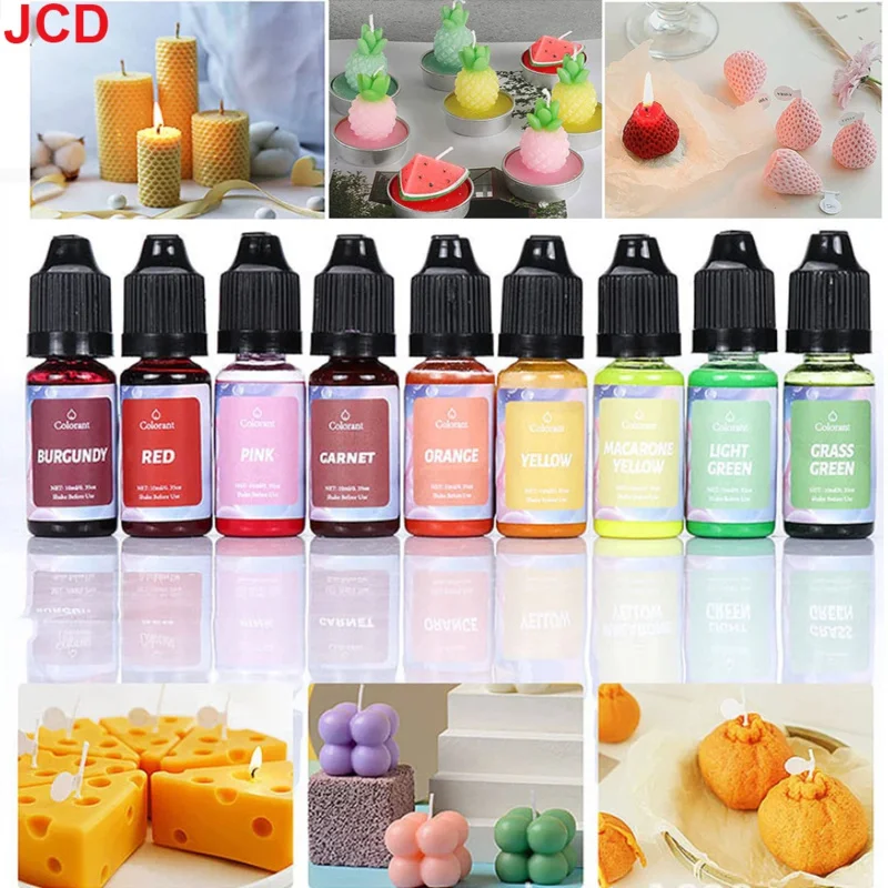 18Color Concentrated Liquid Candle Dye Aromatherapy Candle Color Essence Soy Wax Dye DIY Candle Making Supplies Safe and Natural