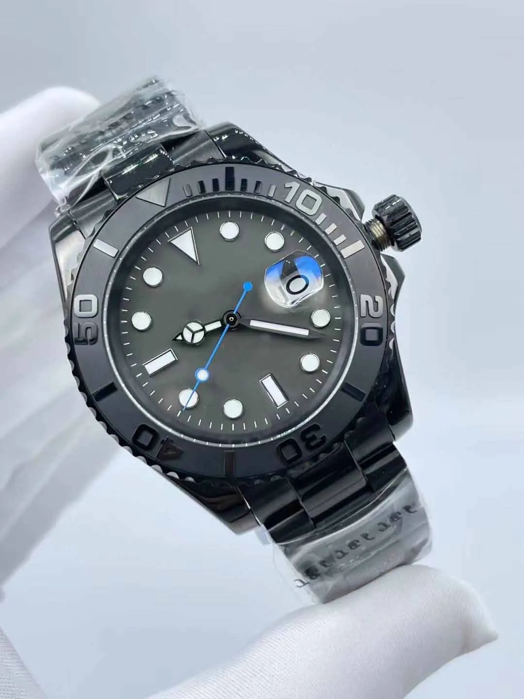 Мужские кварцевые часы с ремешком со складной пряжкой, 40 мм