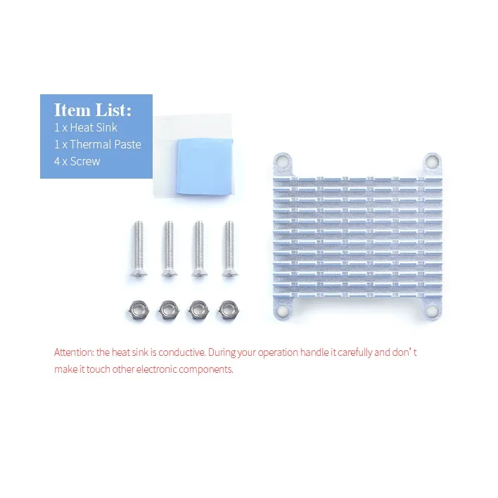 Open+Pi HeatSink-A Kit for the Pi Nano Neo  Core & Air & Neo2 Board CNC Aluminum metal radiator