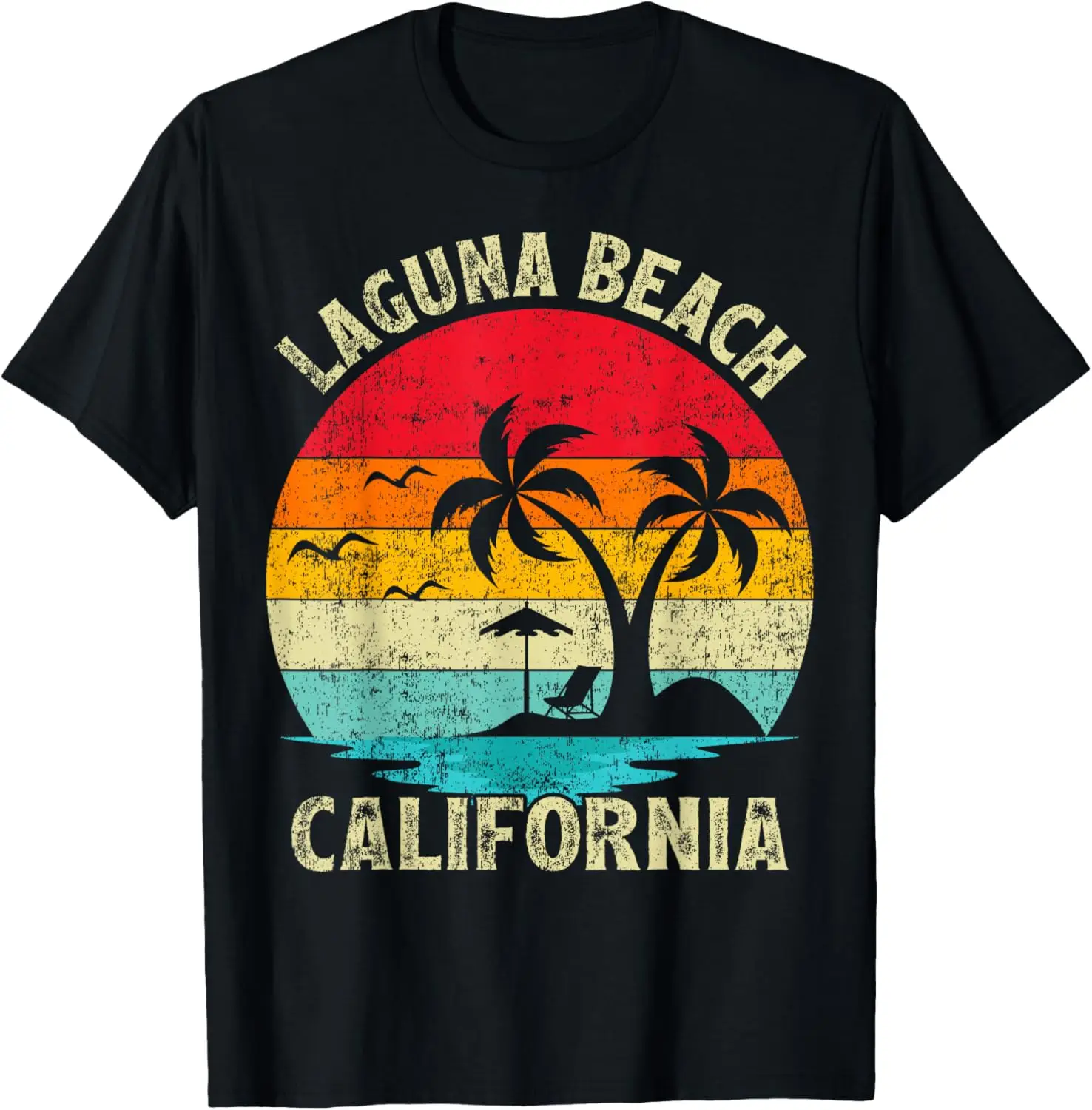 Family Vacation Vintage Retro California Laguna Beach T-Shirt