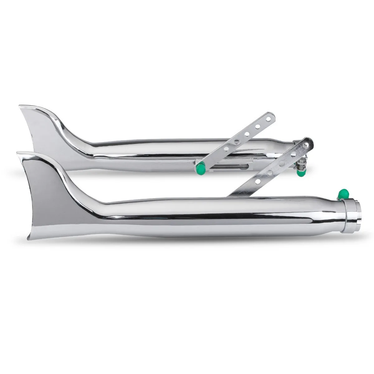 For Universal Motorcycle Retro Exhaust Pipe – Stainless Steel Fishtail Muffler, Bolt-On 38-45mm,for Harley XL883 Bobber Chopper