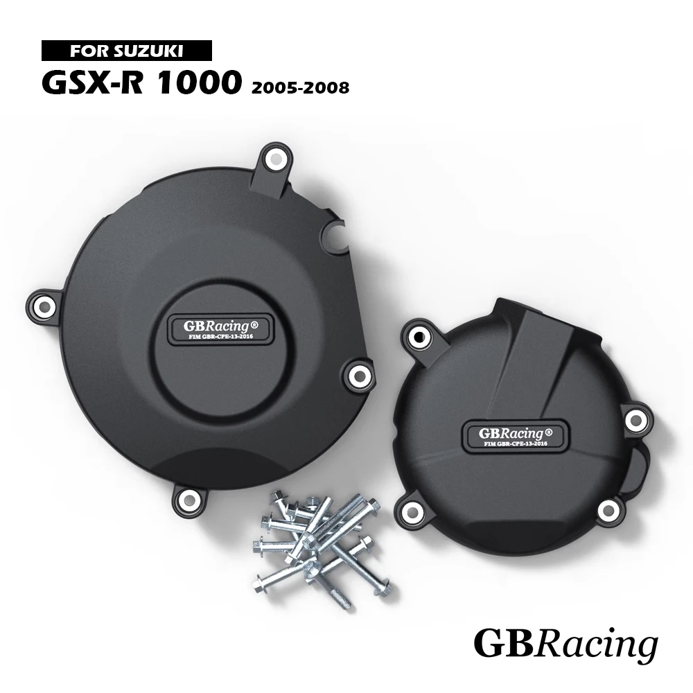 GSXR1000 2005-2008 GBRacing Engine Protect Cover For SUZUKI GSX-R 1000 Motorcycle Clutch Pulse Protection Cover Accessories