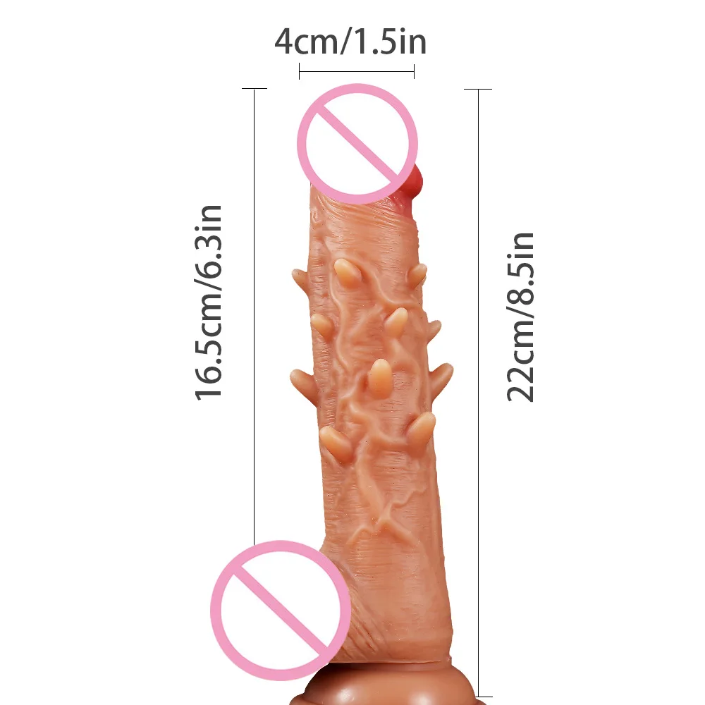 Luxuriously Textured Silicone Dildo for Female Self Pleasure and Adult Novelty, Intimate Sex Toy with Spiky Stimulation Ridges