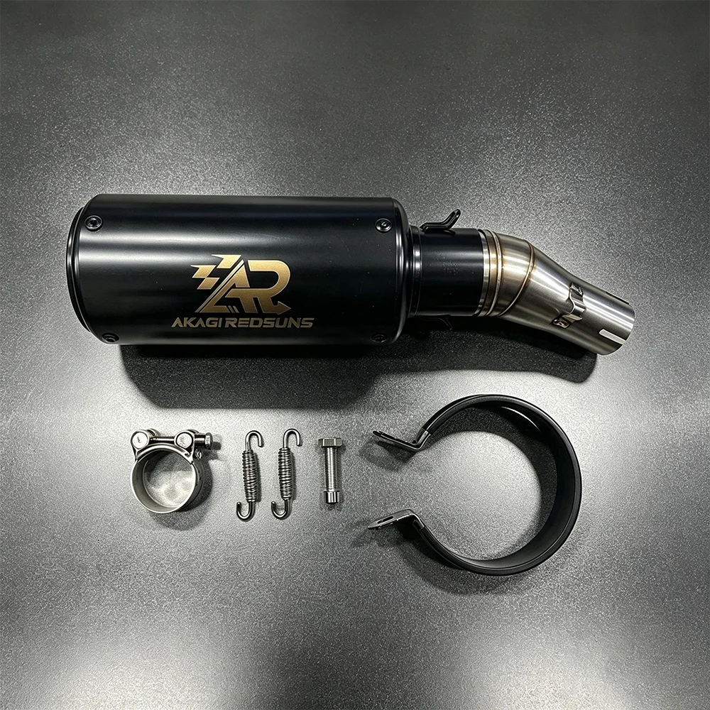 51mm Stainless Steel Exhaust Transition Pipe Motorcycle Modified Middle Exhaust Pipe Slip On Design For Kawasaki Z250 Ninja250 N