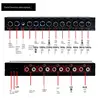 자동차 스테레오 오디오 이퀄라이저 조정 가능한 9 밴드 정밀 차량 오디오 튜닝 크로스 주파수 증폭기 그래픽 이퀄라이저 4