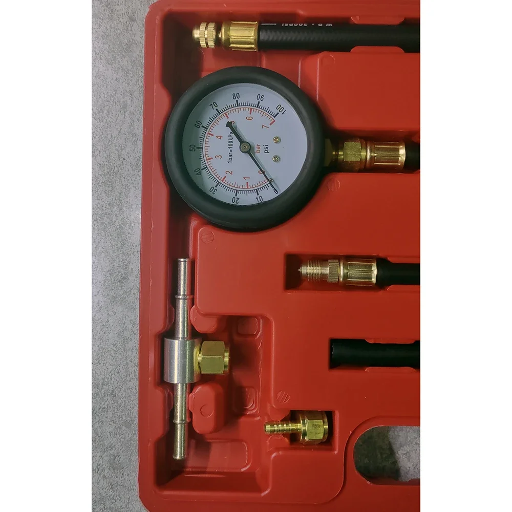 TU-113 Brandstofinjectietester Universele brandstofdrukindicator Professionele garagegereedschapset Automotive diagnostische hulpmiddelenkit