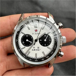 1963 Chronograph Watch  for Men 21 Zuan Pilot Waterproof Canvas Fashion Unique Military Male Watch 42mm Quartz