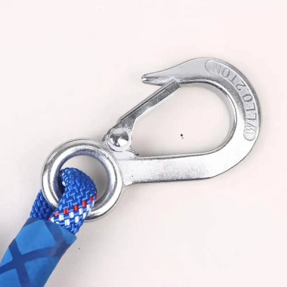

50/100/150cm Swing Hanging Rope Wear-resistant with Stainless Steel Hook Heavy Duty Polyester Sling Multifunctional Durable