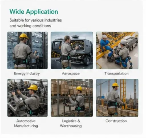 Bionic Strength Enhancement Exoskeleton Adjustable Lightweight Portable For Agricultural Harvesting Work Professional Protection