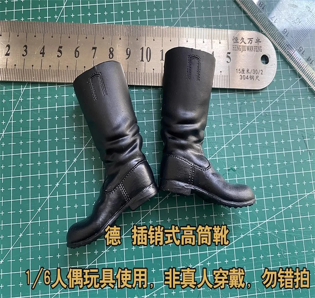 

Snail 1/6 Scale Soldier WWII German High Top Knee-high Boots Shoes Fit 12" Action Figure Model DIY Accessories In Stock