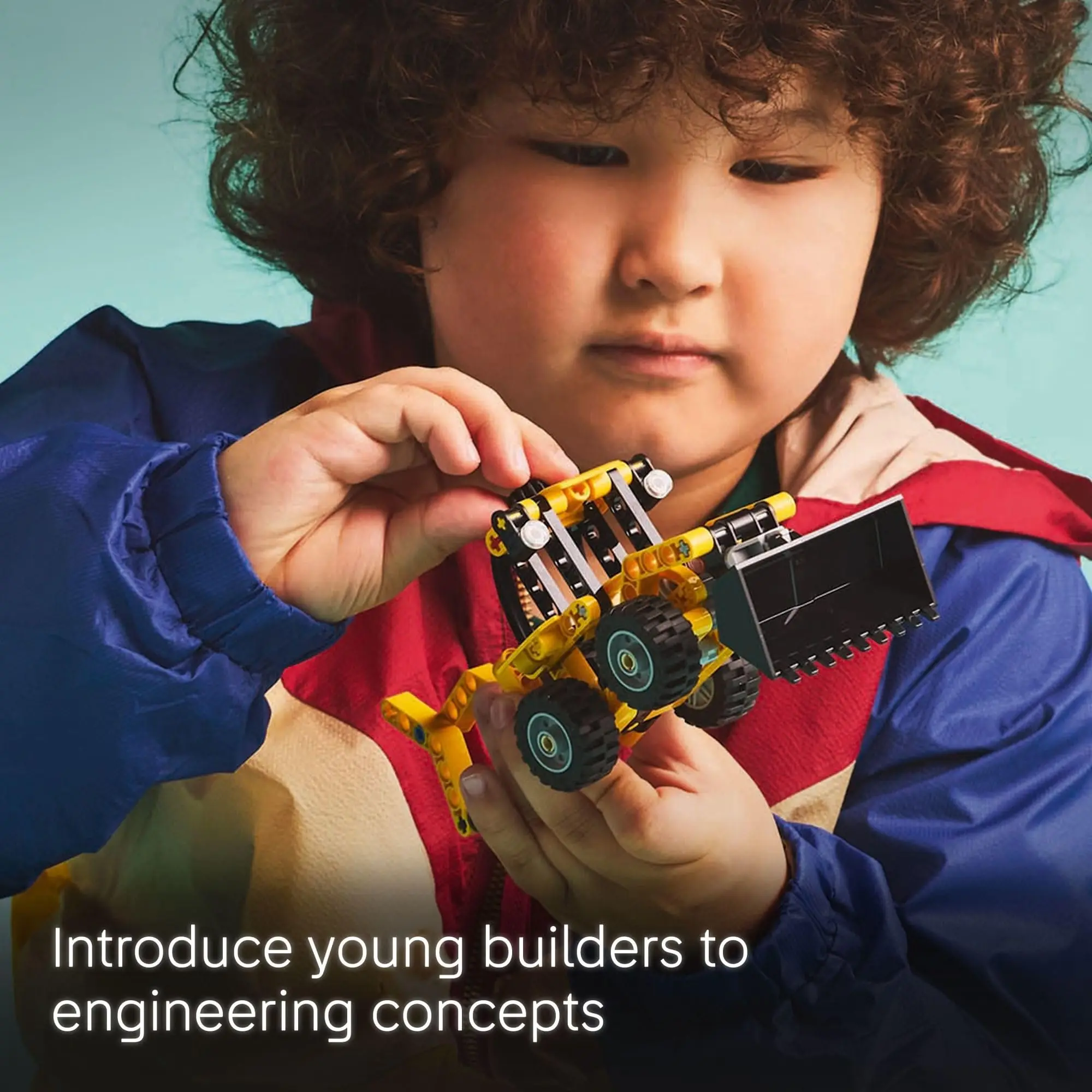 LEGO Technic Retroescavadeira Conjunto de brinquedos de construção de brinquedos para escavadeira, colher e estabilizadores utilizáveis 42197 104 peças