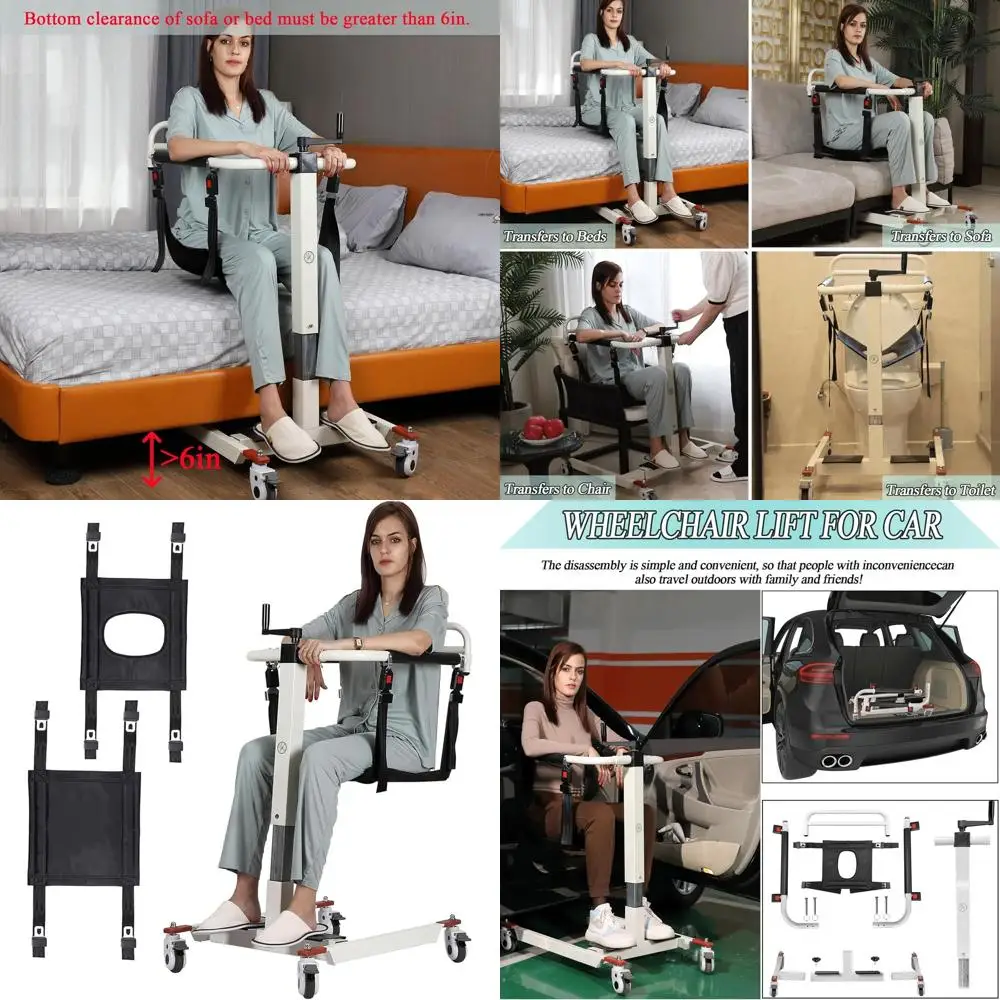 

Кресло-подъемник для перемещения пациентов, Подъемник для пациентов для дома, Подъемник-коляска для перемещения пациентов в автомобиле, Транспортное кресло-туалет прикроватное, T