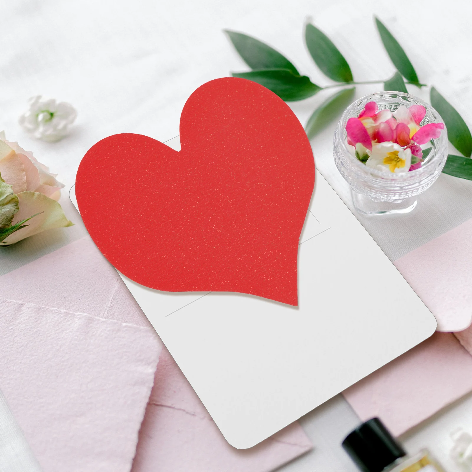 

100 Pcs Love Greeting Card Wall Decor Heart - Blank Cards Tags Diy Valentine Design Decoration Craft Decorate