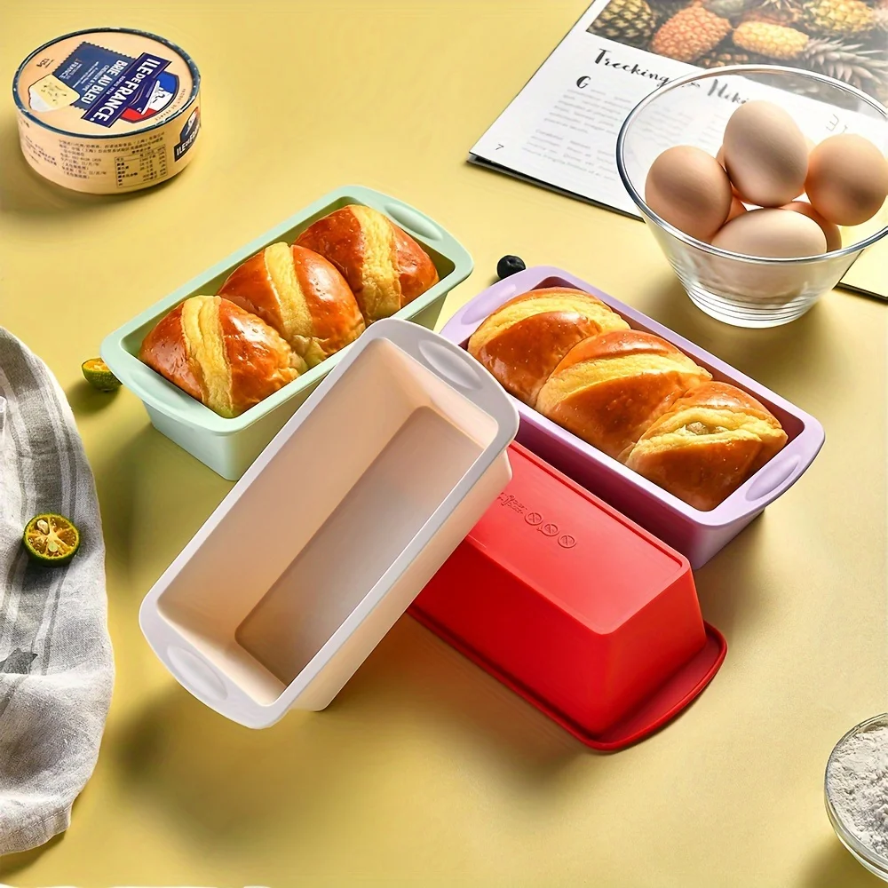 1Pc Silicone Bread Loaf Pan Cake Mold Nonstick Silicone Homemade Loaf Bread Toast Mould Kitchen Accessories Pastry Tools