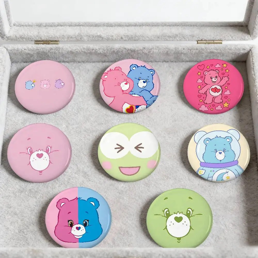 Bears C-care-Cartoon Badges Peripheral Lapel Pins Tinplate Round Brooch For Shoulder Bag Accessories Souvenir Gifts