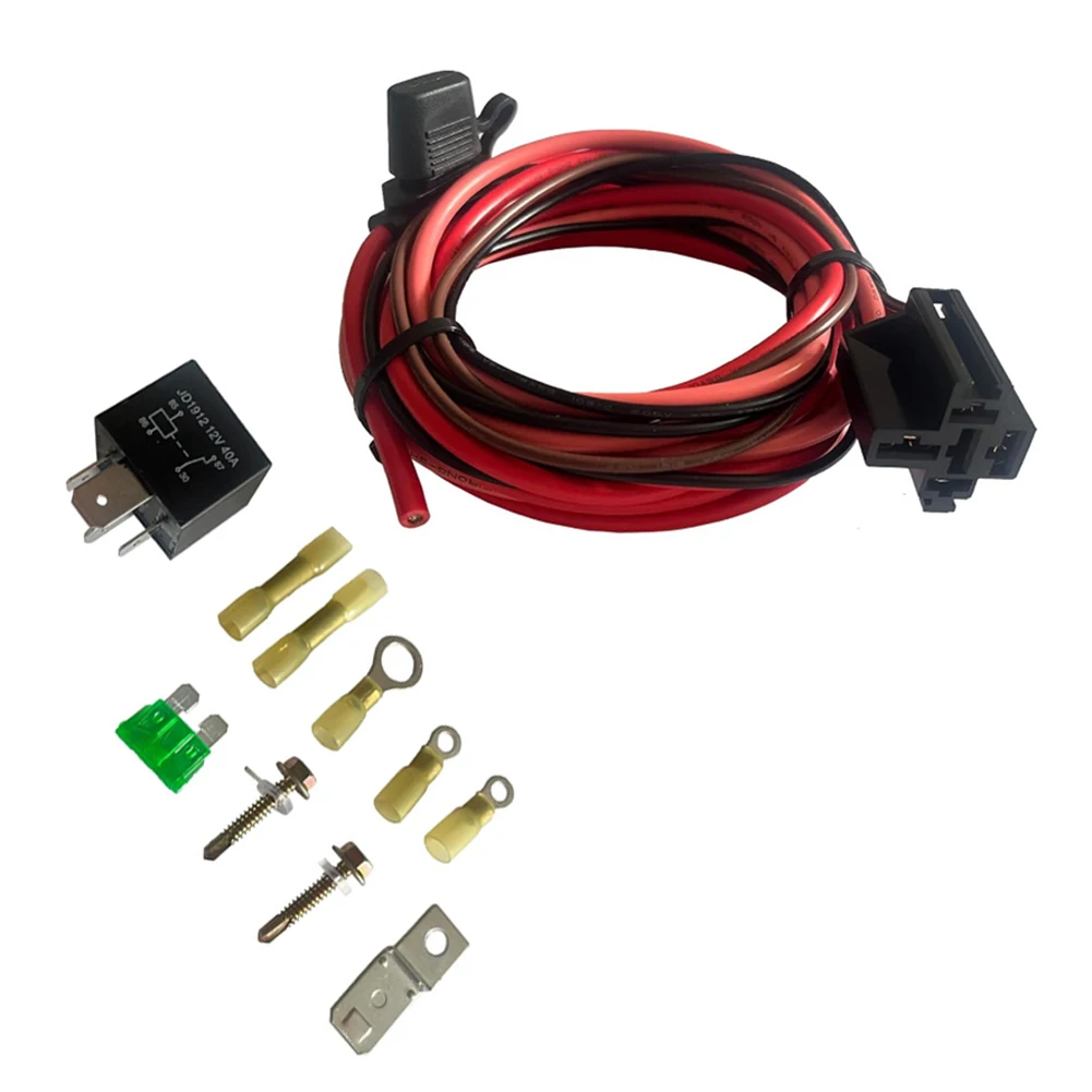 1 Set Kit Relay Pompa Bahan Bakar 17.5*16.5*5.5CM Kit Relay Pompa Bahan Bakar Listrik Kabel Harness Pompa Bahan Bakar Bypass Kit Bisnis Industri