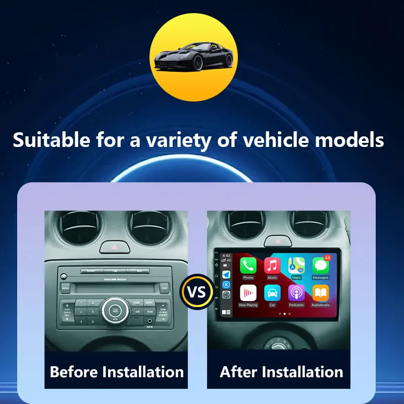 9 inch Android 15 for Nissan Sunny Versa c17 2012 - 2014 Wireless CarPlay Car Radio Multimedia Player Navigation GPS DSP Stereo
