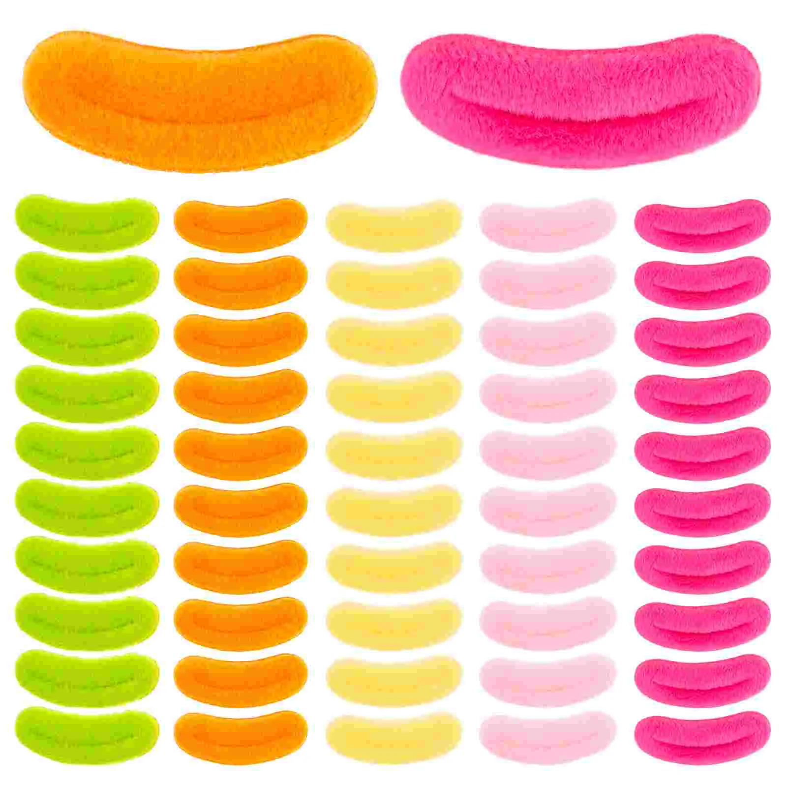100 Pcs Mini Dolls Sausage Mouth Plush Toy Repair Craft Supplies DIY Stuffed Animal