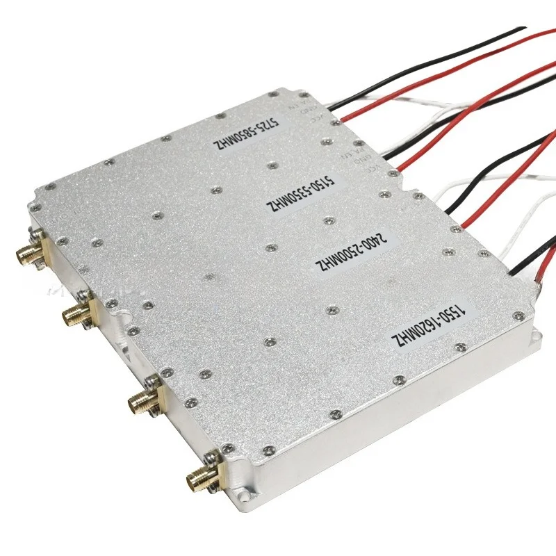 

50W Four-in-one Power Amplifier Module 1.5G/2.4G/5.2G/5.8G Narrowband Drone Module