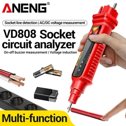 ANENG VD808 Socket Phase Meter Leakage Test US/EU Plug Power Polarity Checker Voltage Tester Pen Circuit Breaker Analyzer Tools