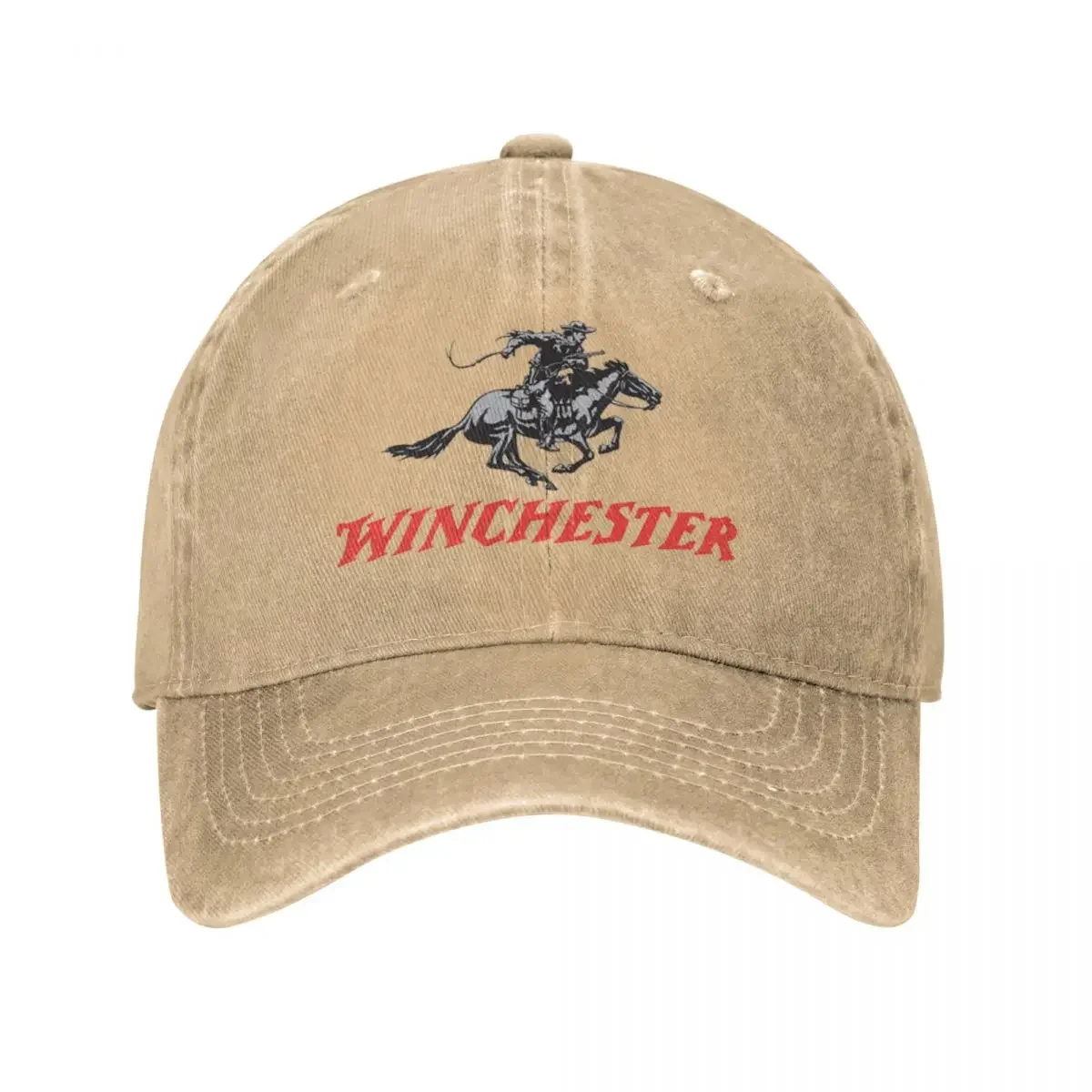 Winchester Horse Breathable Denim Washed Baseball Cap For Men Cool Womens Snapback Caps Hot Sale Sunscreen Hats