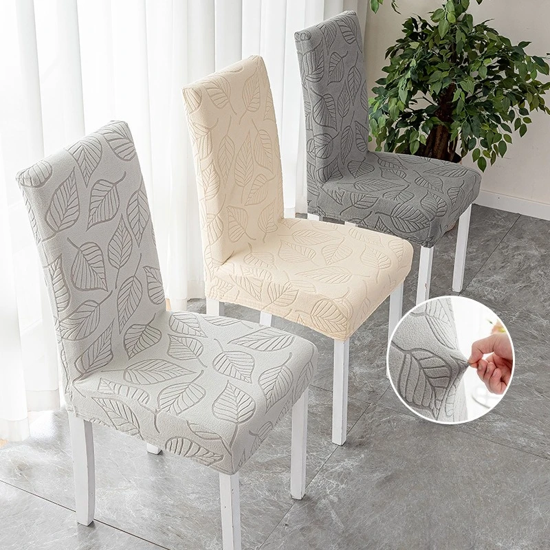 

Thickened Straight Back Chair Cover Non-slip Dustproof Wear-resistant Jacquard Household Elastic All-inclusive Chair Cover