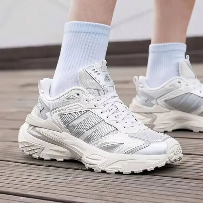 Sport Adidas Lifestyle Casual Shoes KJ4569 Retro Silver White Comfortable Athletic Trainers
