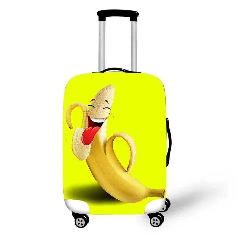 Luggage Cover Funny Banana Protective Sheath Travel Suitcase Cover Elastic Dust Cases Fit 18 - 32 Inches Baggage Accessorie