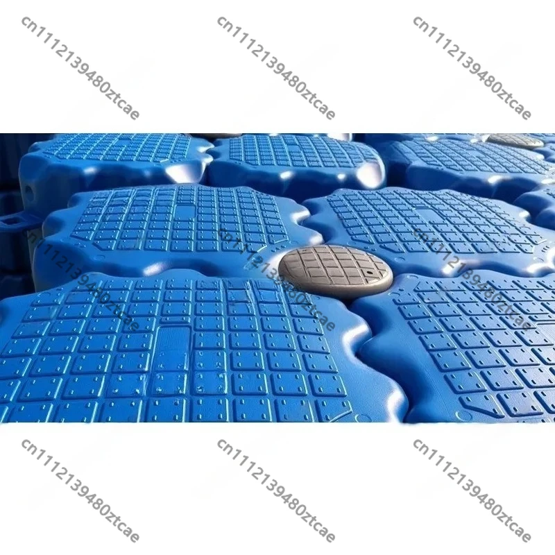 Mini Plastic Modular Floating Pontoon, 50×40cm Combined Floating Platform, Portable Outdoor Water Floating Boat Equipment