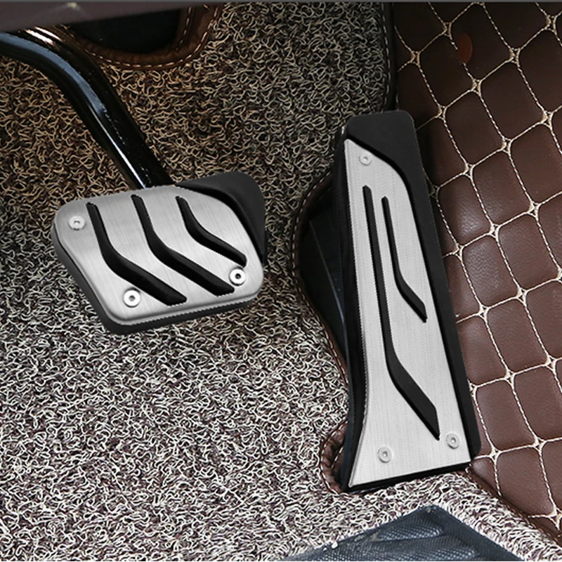 Auto AT Gas-Brems-Fußpedalabdeckung für BMW F30 F10 F20 E34 E39 E90 E60 E63 F12 E84 F25 1 3 5 6 X1 Serie Autozubehör