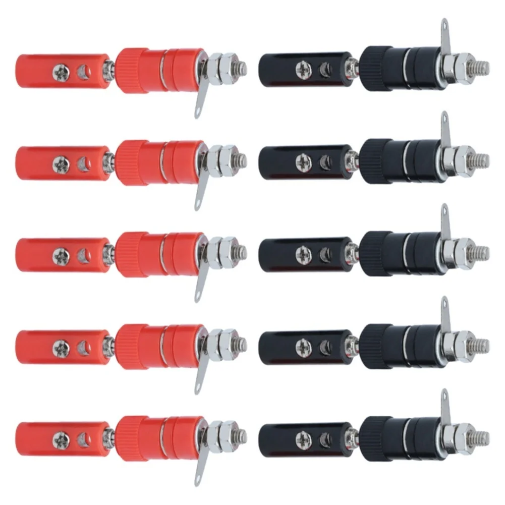 10Pairs Banana Screw and Socket Outstanding Performance Sturdy and Long lasting Perfect Option for 4mm Banana