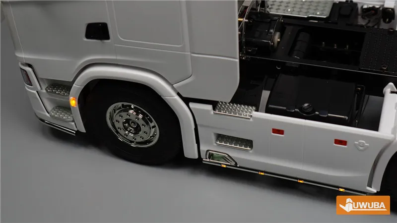 1 Paar LED Vorderrad Augenbrauen Lichter LED gelbe Lampe für antike Skala Tamiya RC LKW Kipper 770s lesu DIY Spielzeug teile – Detail 13