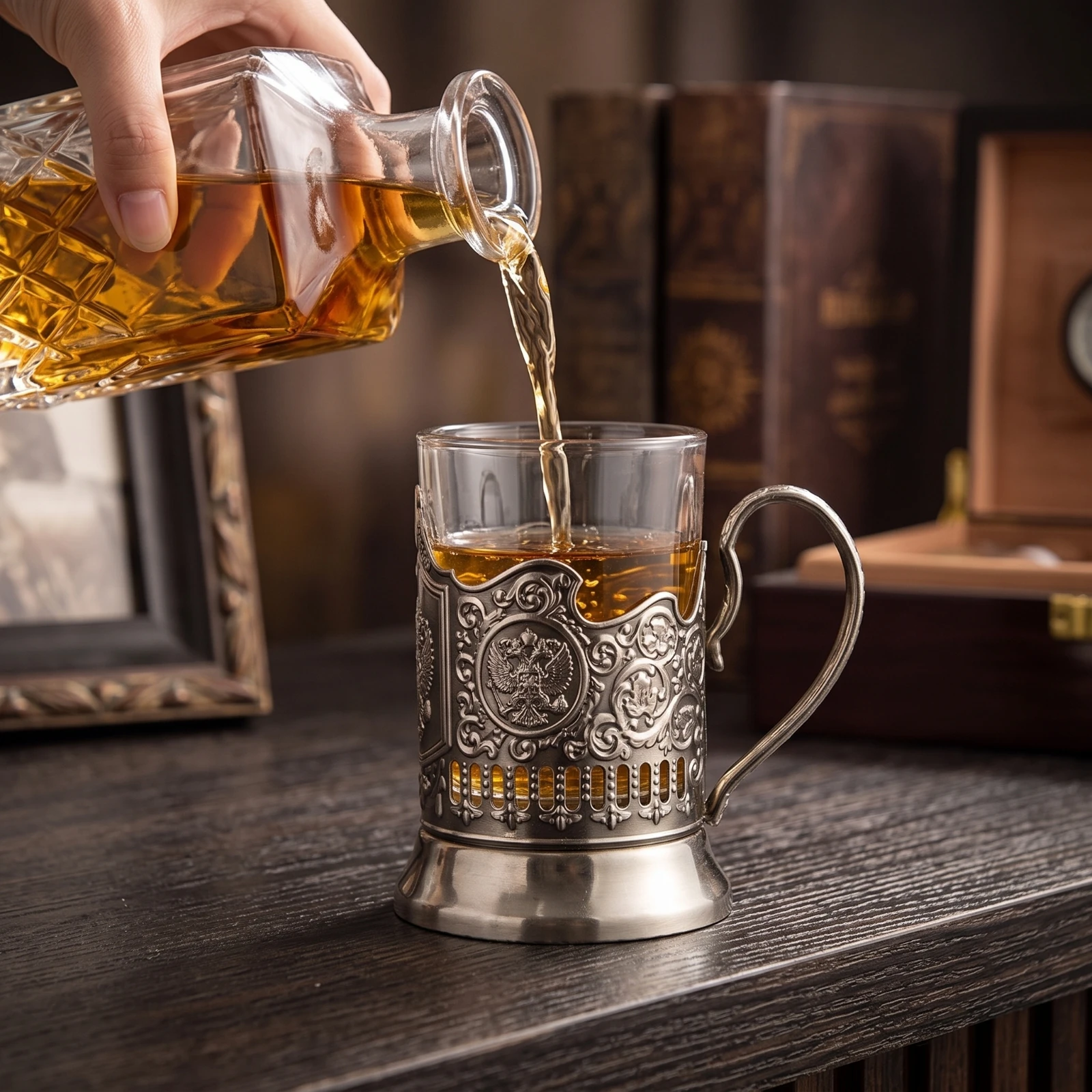 Glass Mug with Metal Sleeve Vi - Beer Mug Handled review and price