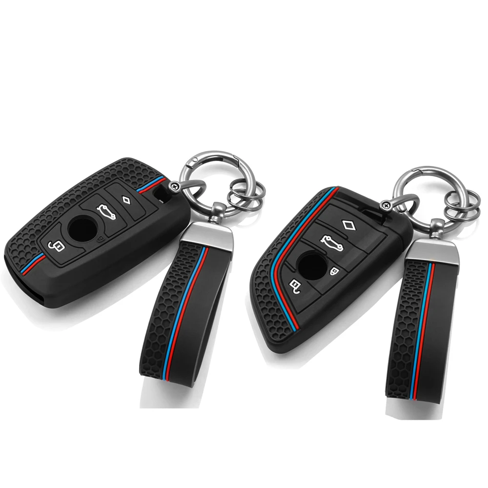 Para BMW 1 2 3 4 5 6 7 Series X1 X3 X4 X5 X6 F36 F25 F26 F30 F34 F10 F07 F20 Z10 funda de silicona para llave de coche accesorios